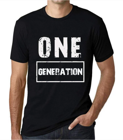 Black Crew Neck ONE Generation T-Shirt