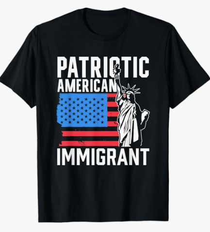 Black Crew Neck | Patriotic American USA T-Shirt