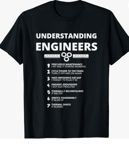 Black Crew Neck | Understanding Engineers T-Shirt